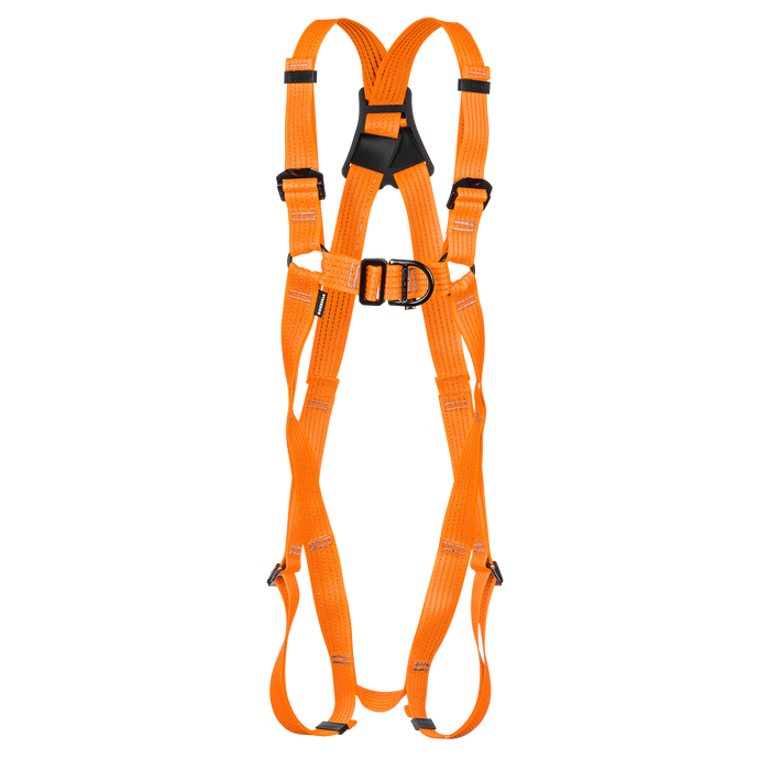 High Visibility Safety Harness 2-Point Front Rear D Ring Fall Arrest Fall Restraint Ridgegear RGH2-GLOW - White Wolf Safety