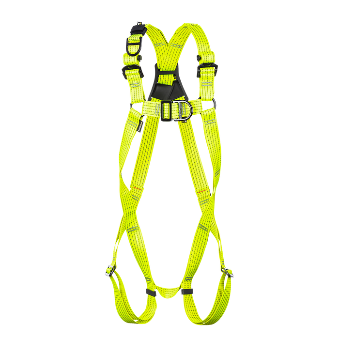 Rescue Harness HIGH VISIBILITY 3-Point Confined Space Fall Arrest Fall Restraint Ridgegear RGH5GLOW - White Wolf Safety