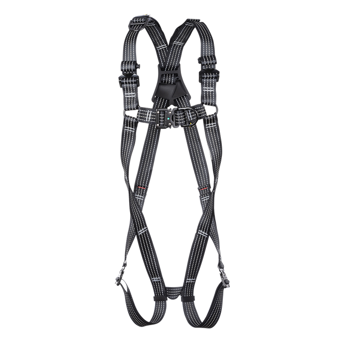 Rescue Harness SUPER HIGH VISIBILITY FAST FIT 3-Point Fall Arrest Restraint Ridgegear RGH5-SUPGLOW - White Wolf Safety