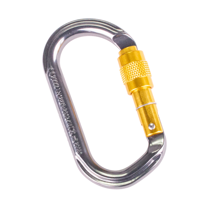 Screwgate Karabiner 19mm Light Weight Aluminium Climbers Ridgegear RGK1/A - White Wolf Safety