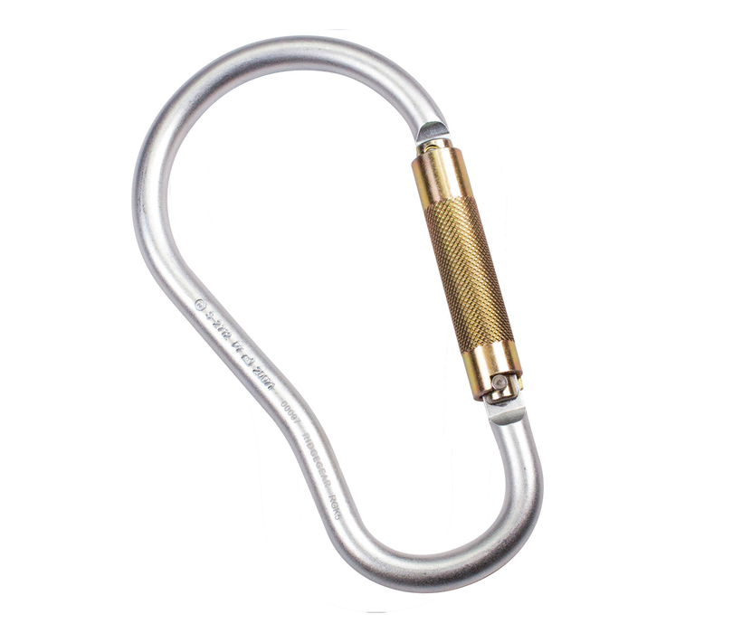 Twistlock Scaffold Karabiner 56mm Captive Pin Zinc Steel Ridgegear RGK5 - White Wolf Safety
