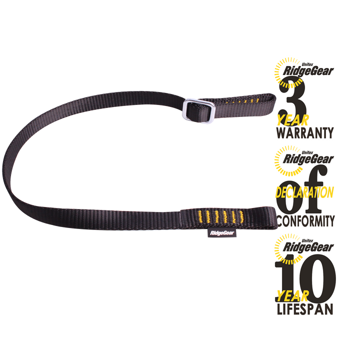 Restraint Lanyard Single Leg Adjustable 2m Ridgegear RGL12/2 - White Wolf Safety
