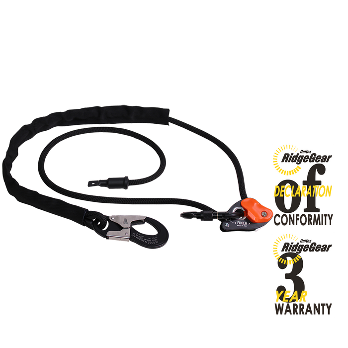Work Position Adjustable Restraint Lanyard 2m 5m 10m Finch Ridgegear RGP1Finch - White Wolf Safety