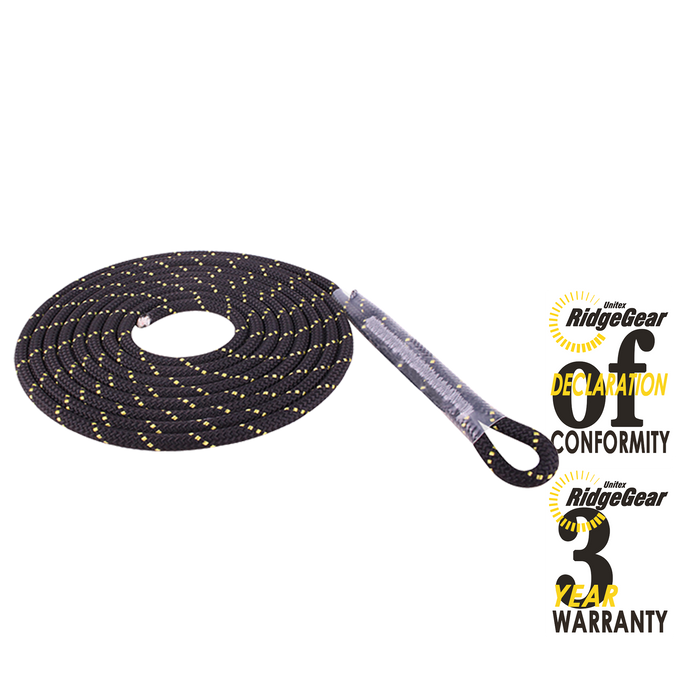 Kernmantle Rope 11mm with Single Eye 20m Ridgegear RGRO11/20 - White Wolf Safety