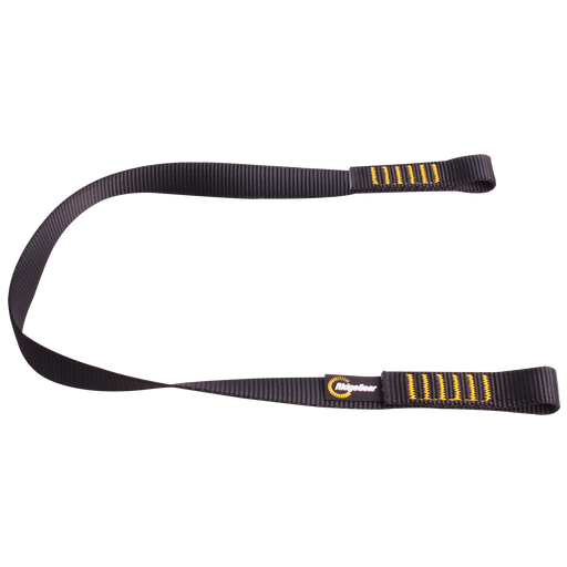 Restraint Lanyard Single Leg Webbing 1.3m Ridgegear RGL5/1.3 - White Wolf Safety