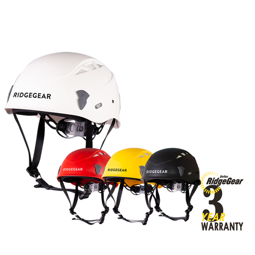 Work at Height Helmet EN397 WHITE RED YELLOW BLACK Ridgegear RG/Helmet - White Wolf Safety