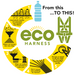 ECO Safety Harness 2-Point Front Rear D ECO-Webbing Ridgegear RGH2/ECO - White Wolf Safety