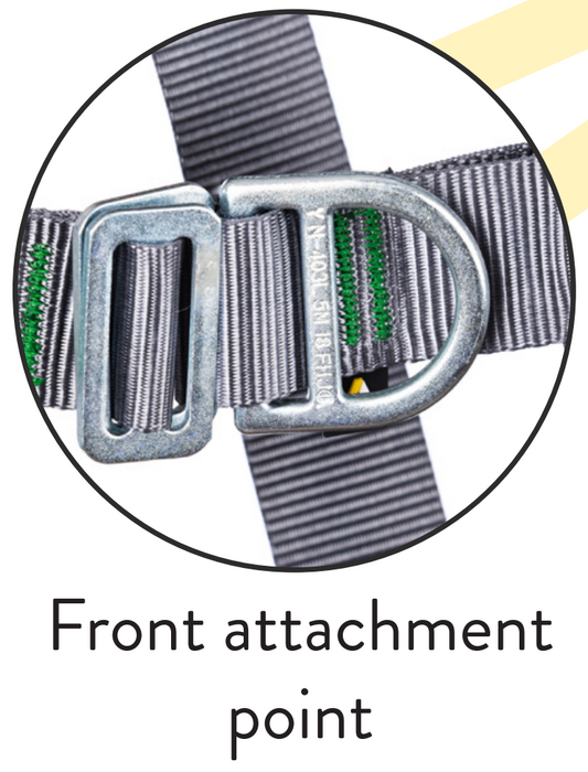 ECO Safety Harness 2-Point Front Rear D ECO-Webbing Ridgegear RGH2/ECO - White Wolf Safety