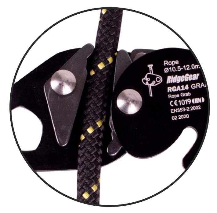 Grabber Rope Grab for 11mm Kernmantle Rope Ridgegear RGA14 - White Wolf Safety