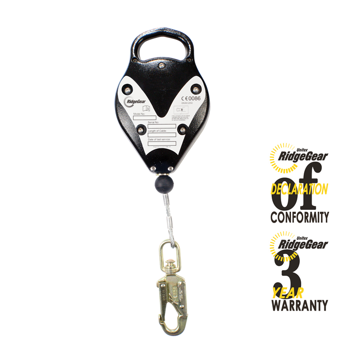 Fall Arrest Block 6m Wire Ridgegear RGA26 - White Wolf Safety