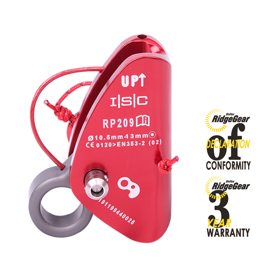 ISC Vertical Safety Rope Grab for 10.5 & 11mm Kernmantle Rope Ridgegear RGA31 - White Wolf Safety