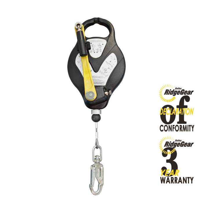 Fall Arrest & Rescue Block Recovery Winch 15m Wire Ridgegear RGA4 - White Wolf Safety