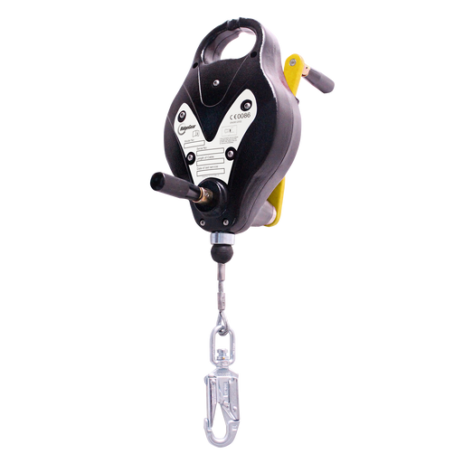 Fall Arrest & Rescue Block Recovery Winch 15m Wire Steady Handle Ridgegear RGA4H - White Wolf Safety