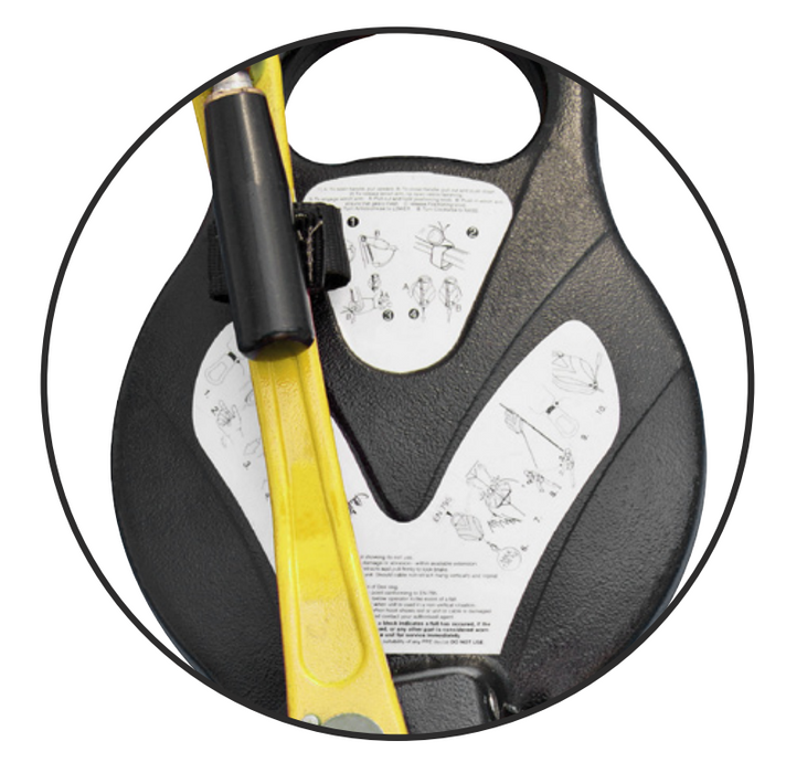 Fall Arrest & Rescue Block Recovery Winch 15m Wire Ridgegear RGA4 - White Wolf Safety