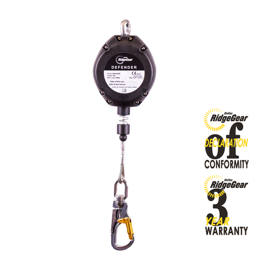 Defender Fall Arrest Block 9m Wire Ridgegear RGA9 DEF - White Wolf Safety