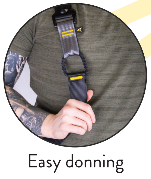 Full Body Climbing Harness Rope Rings Standard Small X-Small Ridgegear Adventure RGH14-RR - White Wolf Safety