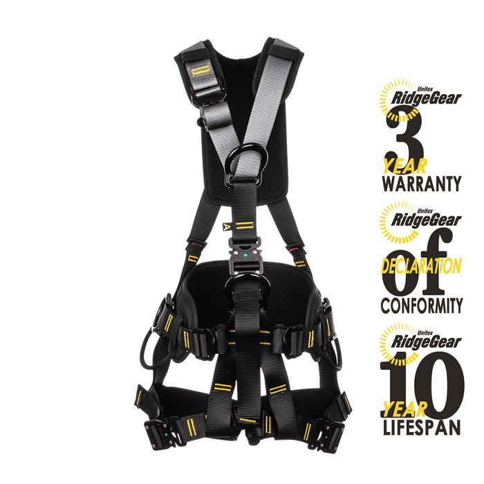 Multitask Work Positioning Comfort Safety Harness 5-Point Support Ridgegear RGH16 - White Wolf Safety