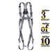 ECO Safety Harness 2-Point Front Rear D ECO-Webbing Fall Arrest Fall Restraint Ridgegear RGH2/ECO - White Wolf Safety
