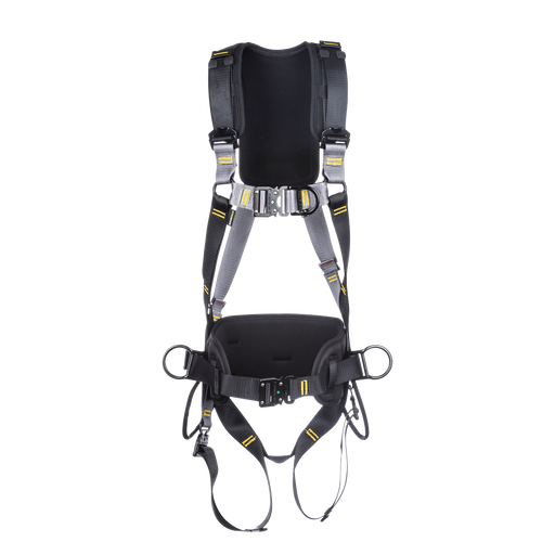 Deluxe Comfort Safety Harness 4-Point Front Rear Side D Quick Release Ridgegear RGH6 - White Wolf Safety