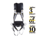 Deluxe Comfort Safety Harness 4-Point Front Rear Side D Quick Release Ridgegear RGH6 - White Wolf Safety