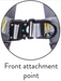 Deluxe Comfort Safety Harness 4-Point Front Rear Side D Quick Release Ridgegear RGH6 - White Wolf Safety