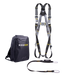Basic Harness Lanyard Kit - 2-point Harness, Shock Absorbing Lanyard Ridgegear RGHK1 - White Wolf Safety