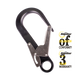 Double Action Scaffold Karabiner 60mm Aluminium Retaining Eye Ridgegear RGK11 - White Wolf Safety