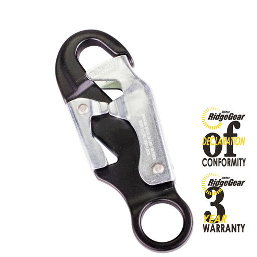Double Action ANSI Stepbolt Connector 18mm Alum Retaining Eye Ridgegear RGK50 - White Wolf Safety