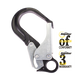 Double Action ANSI approved Scaffold Karabiner 62mm Retaining Eye Ridgegear RGK88 - White Wolf Safety