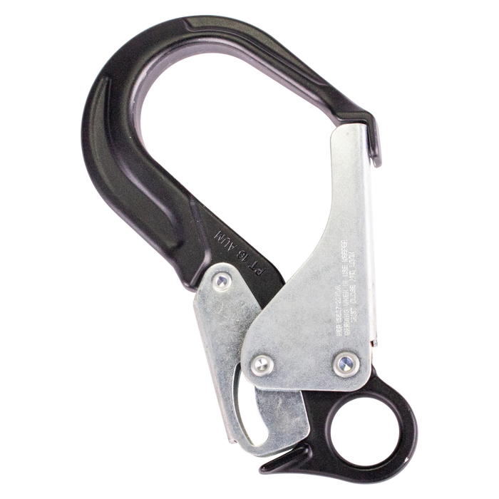 Double Action ANSI approved Scaffold Karabiner 62mm Captive Eye Ridgegear RGK88 - White Wolf Safety
