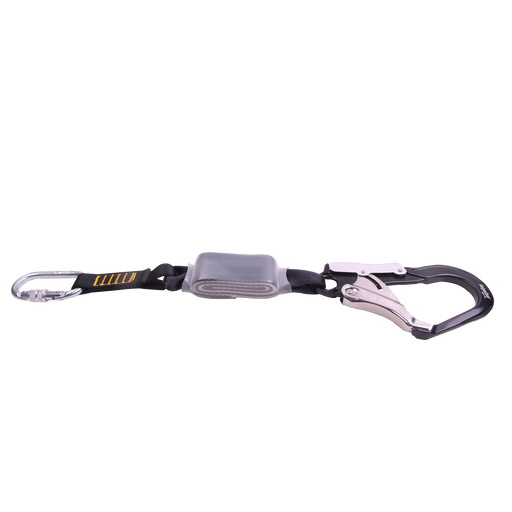 Shock Absorber Web Lanyard Single Leg 0.6m with Scaffold Hook RidgegearRGL1MINI - White Wolf Safety