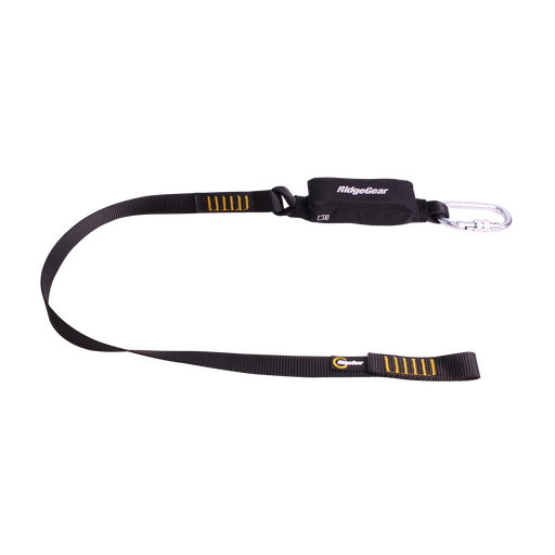 Shock Absorber Web Lanyard Single Leg 1.3m RidgegearRGL1/1.3 - White Wolf Safety