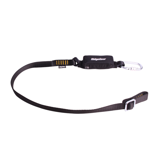 Adjustable Shock Absorber Lanyard 1.8m Ridgegear RGL13/1.8 - White Wolf Safety