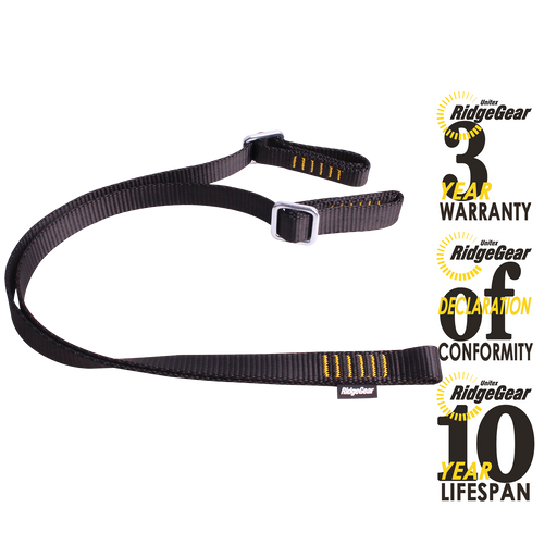 Restraint Lanyard Twin Adjustable 1.8m Ridgegear RGL19/1.8 - White Wolf Safety