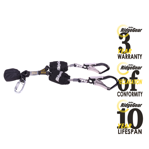 Chaser Self-Retracting Lanyard Twin Ridgegear RGL28CHASER - White Wolf Safety
