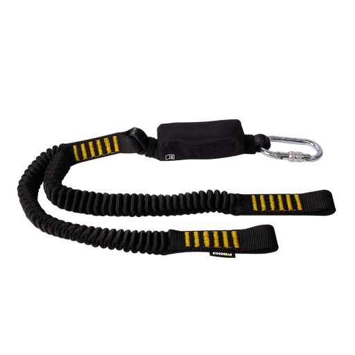 Elastic Shock Absorber Lanyard Twin 1.8m Ridgegear RGL9/1.8 - White Wolf Safety