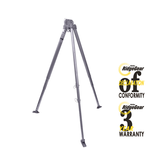 Rescue Tripod Portable Light 2.7m EN795 SWL 200kg Ridgegear RGR1 - White Wolf Safety