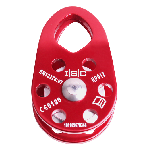 ISC Single Rope Pulley Swing Cheek 10mm - 13mm Rope Ridgegear RGR17 - White Wolf Safety