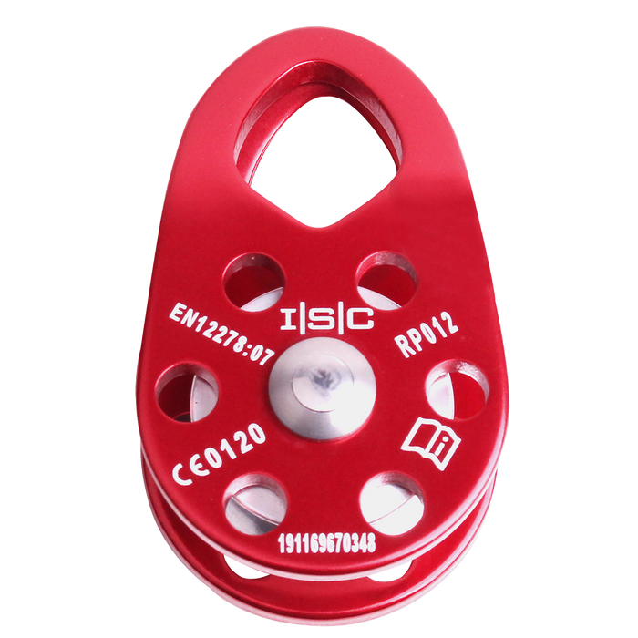ISC Single Rope Pulley Swing Cheek 10mm - 13mm Rope Ridgegear RGR17 - White Wolf Safety