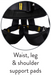 Multitask Work Positioning Comfort Safety Harness 5-Point Support Ridgegear RGH16 - White Wolf Safety