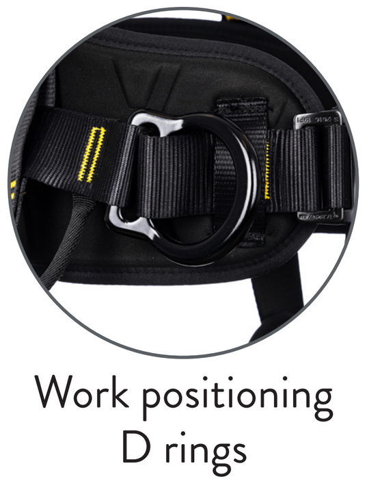 Multitask Work Positioning Comfort Safety Harness 5-Point Support Ridgegear RGH16 - White Wolf Safety